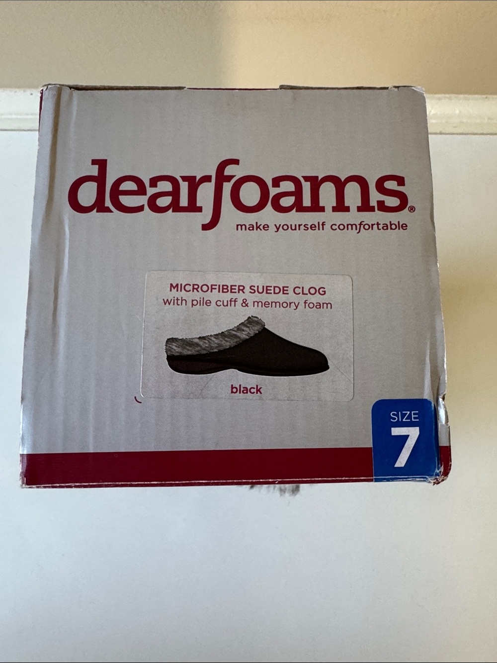 Dearfoams black women high density memory foam slippers Size 7 - Picture 2 of 6